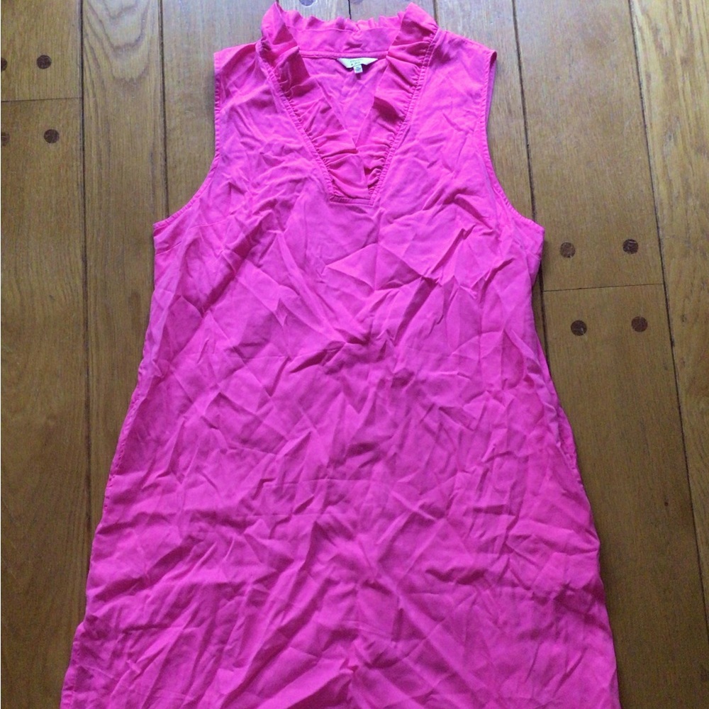 Crown & Ivy Ruffle Neck Sleeveless Dress